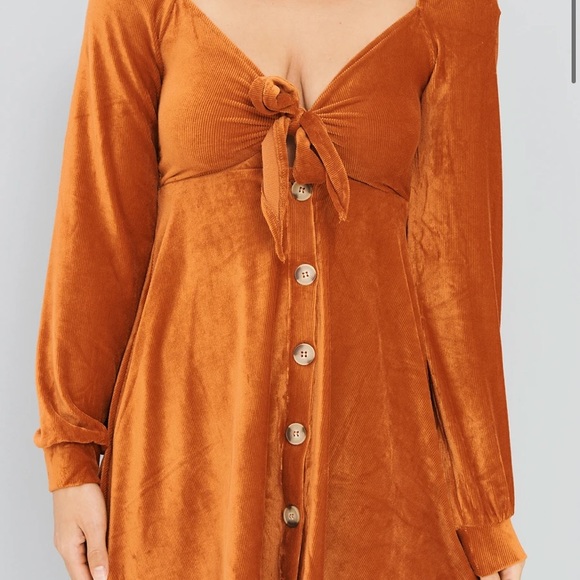 Rust Fall Dress! - never worn! - Picture 2 of 3